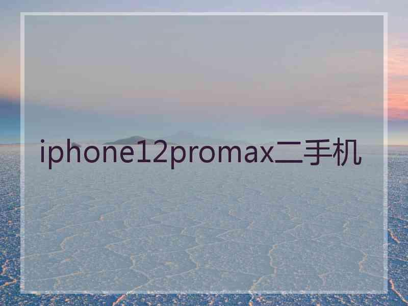 iphone12promax二手机