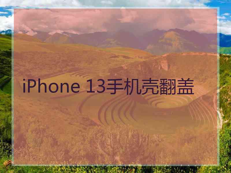 iPhone 13手机壳翻盖