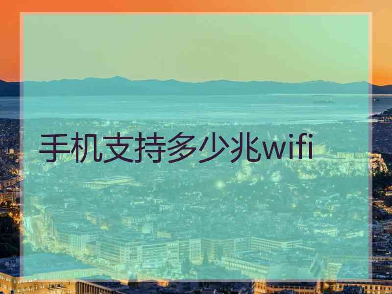 手机支持多少兆wifi