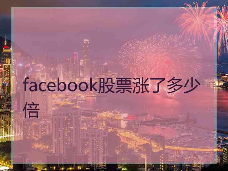 facebook股票涨了多少倍