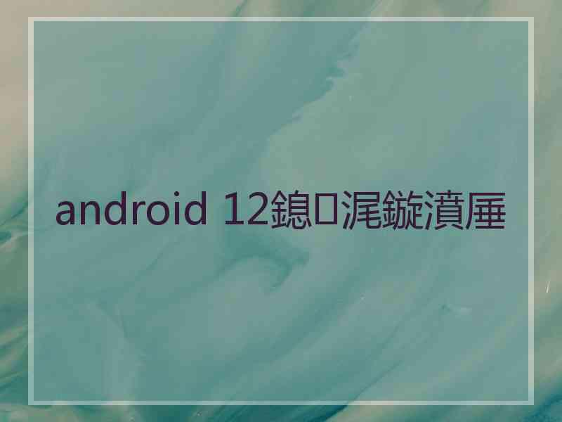 android 12鎴浘鏇濆厜