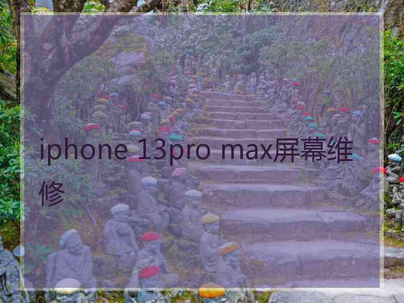 iphone 13pro max屏幕维修