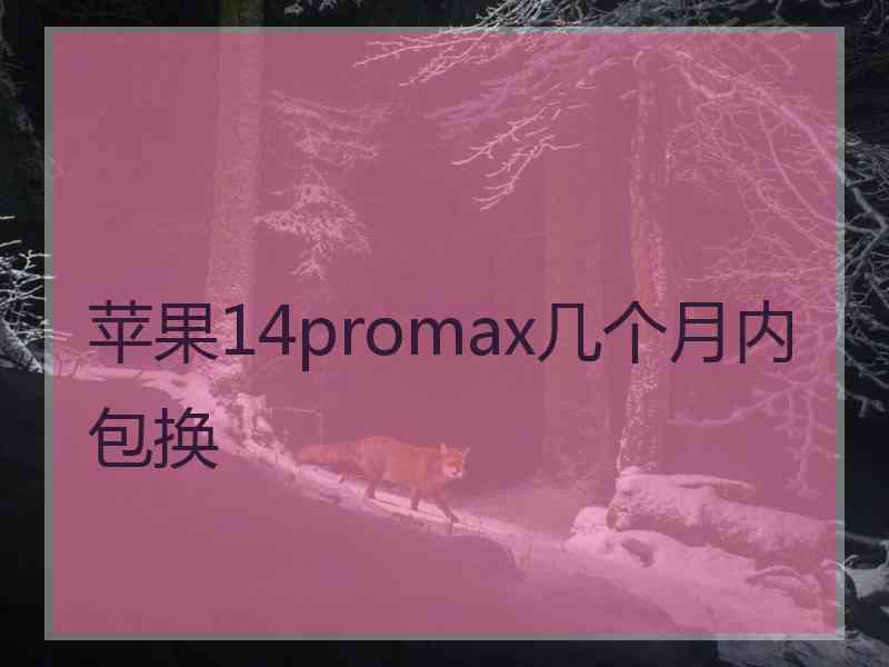 苹果14promax几个月内包换