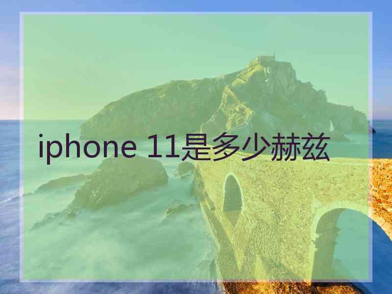 iphone 11是多少赫兹