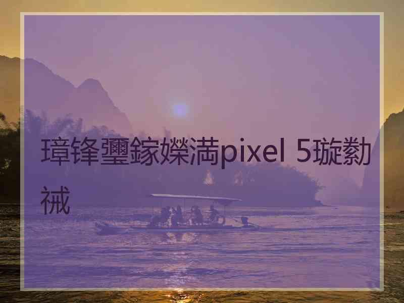 璋锋瓕鎵嬫満pixel 5璇勬祴