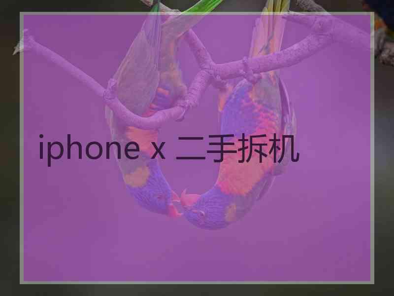 iphone x 二手拆机