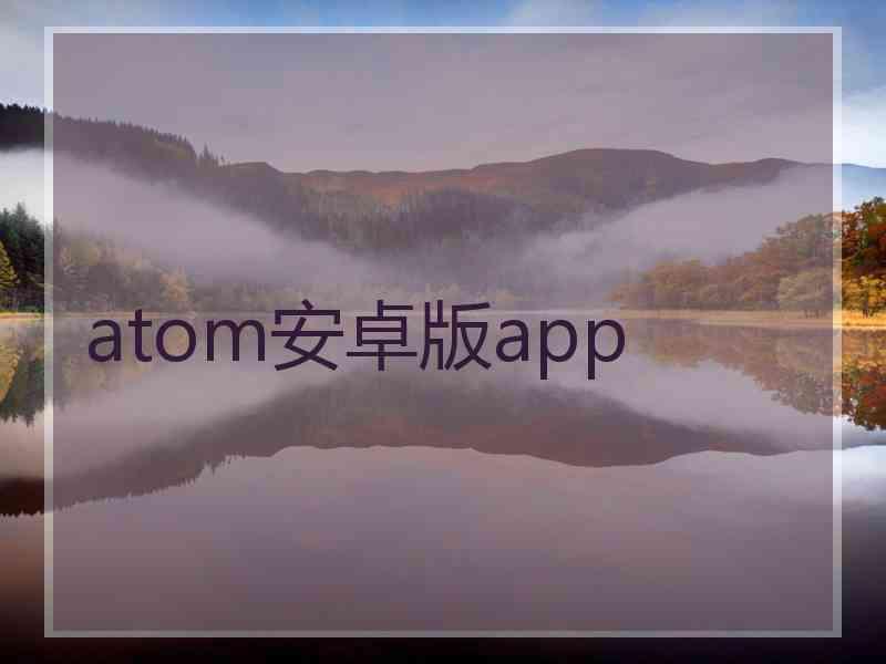atom安卓版app