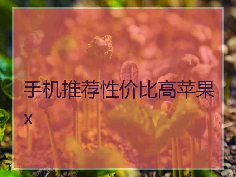 手机推荐性价比高苹果x