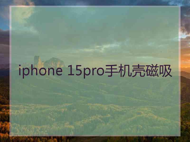 iphone 15pro手机壳磁吸