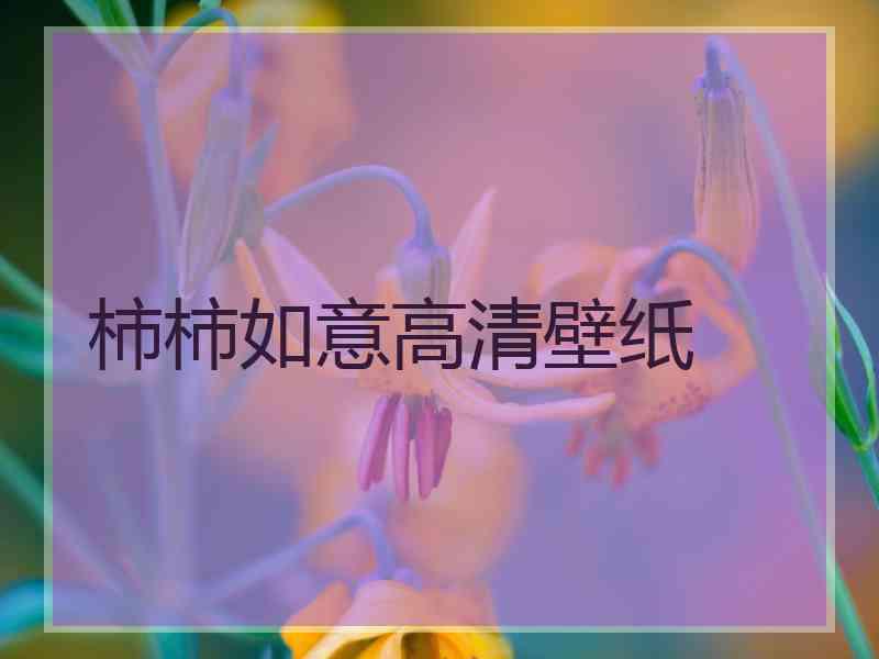 柿柿如意高清壁纸