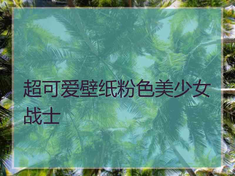 超可爱壁纸粉色美少女战士