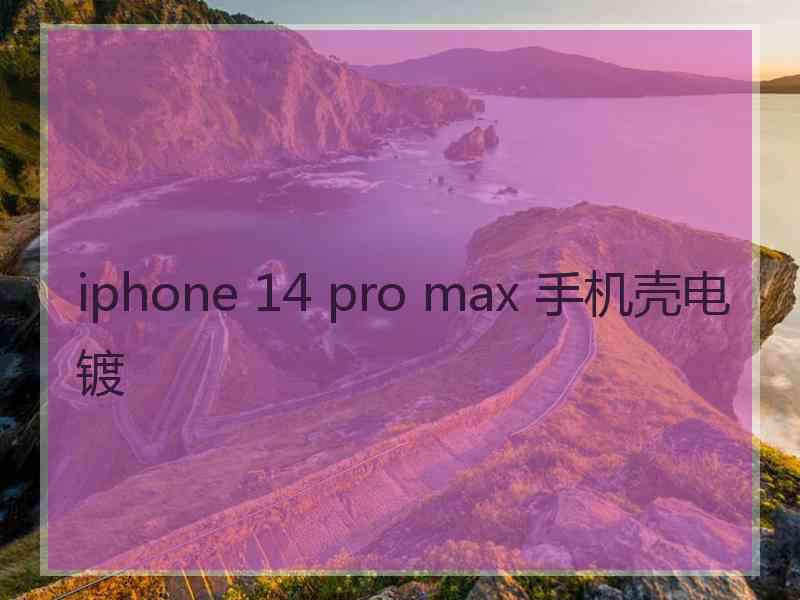 iphone 14 pro max 手机壳电镀