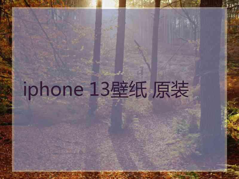 iphone 13壁纸 原装