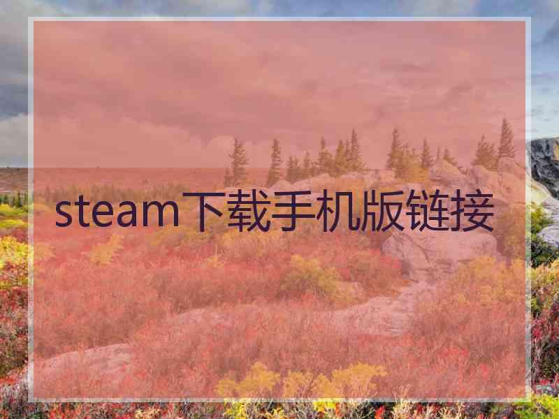 steam下载手机版链接