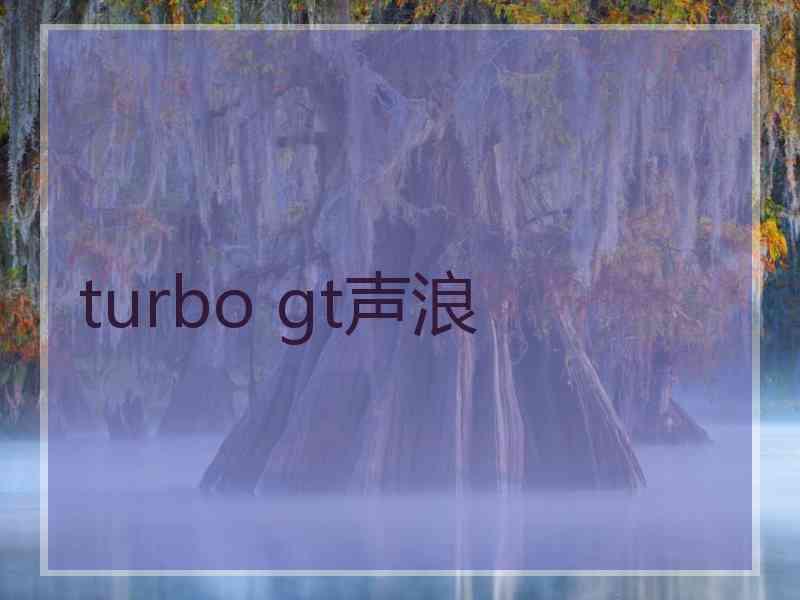 turbo gt声浪