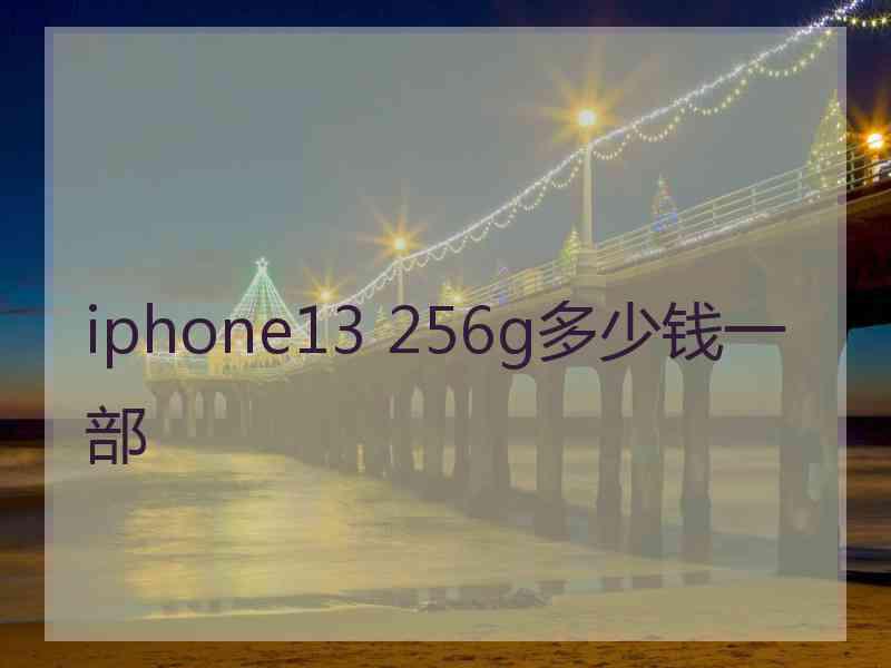 iphone13 256g多少钱一部