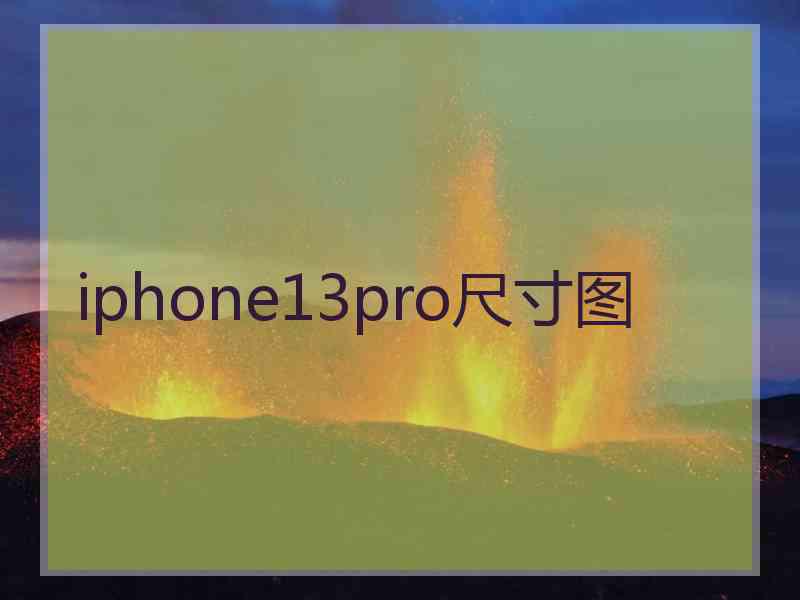 iphone13pro尺寸图