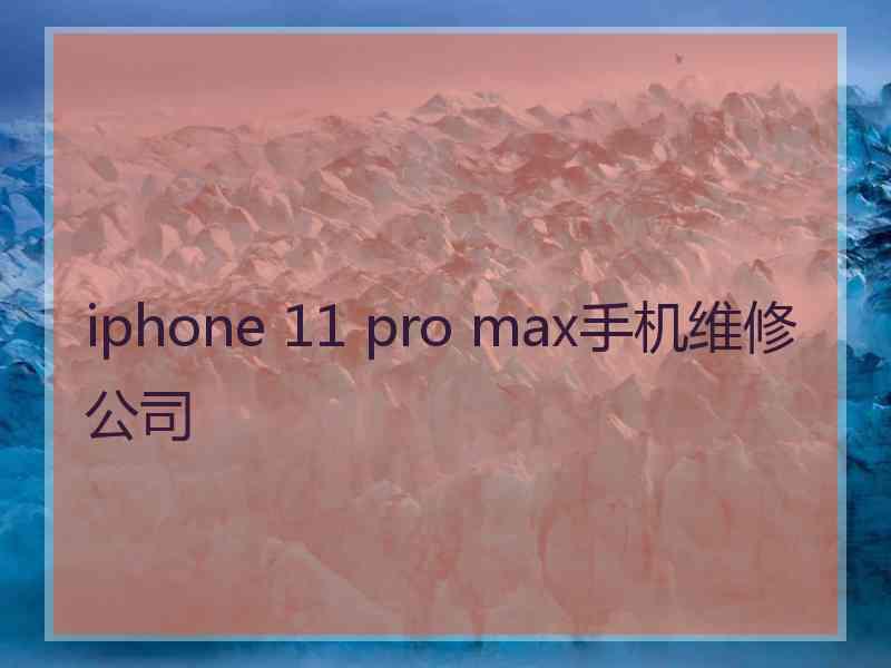 iphone 11 pro max手机维修公司