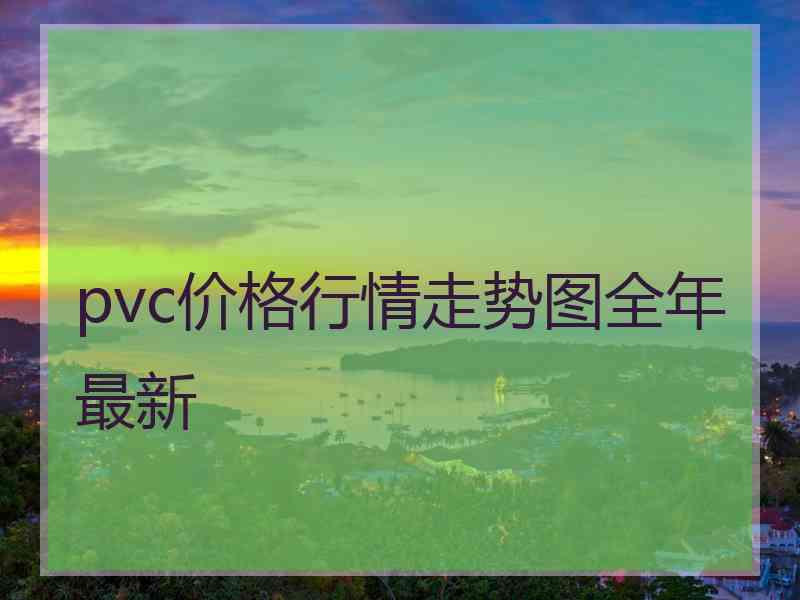 pvc价格行情走势图全年最新