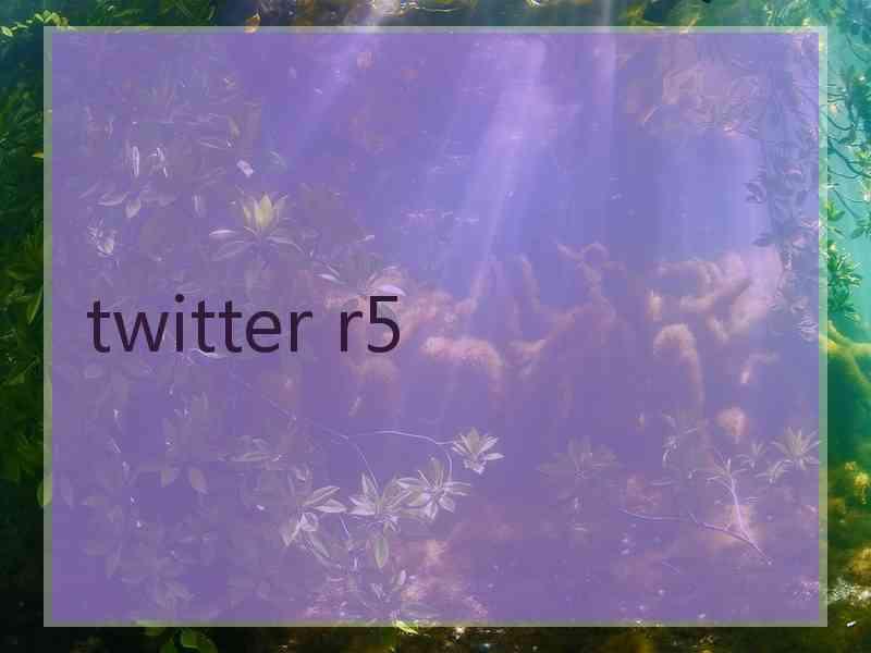 twitter r5