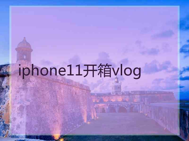 iphone11开箱vlog