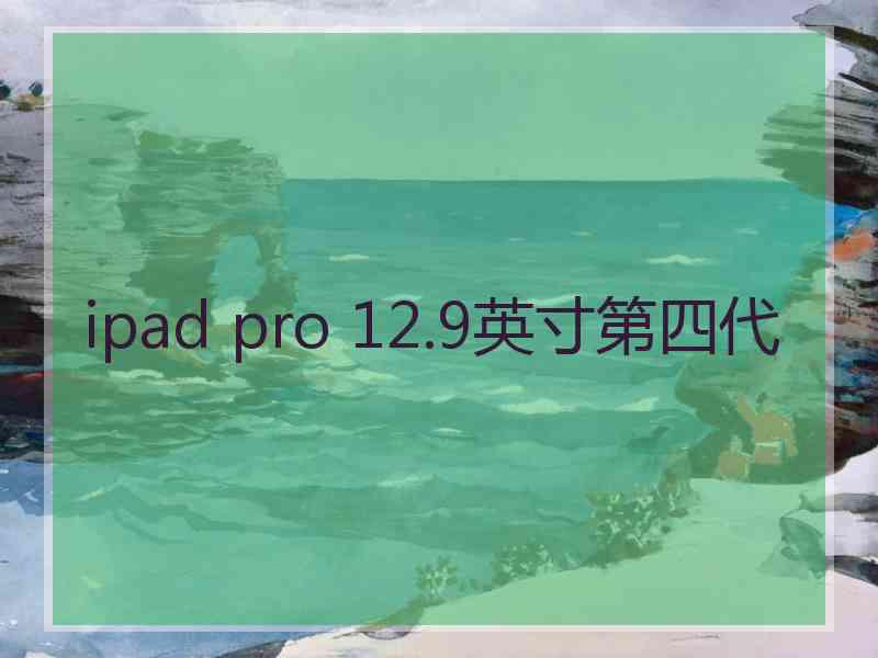 ipad pro 12.9英寸第四代