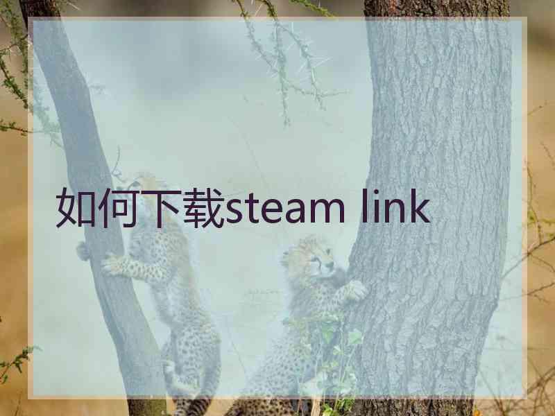 如何下载steam link