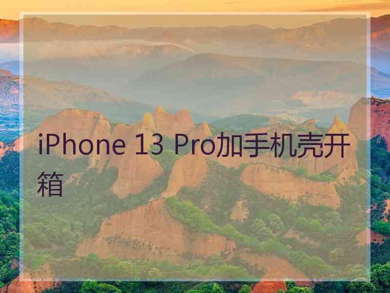 iPhone 13 Pro加手机壳开箱