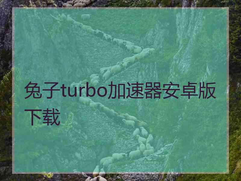 兔子turbo加速器安卓版下载