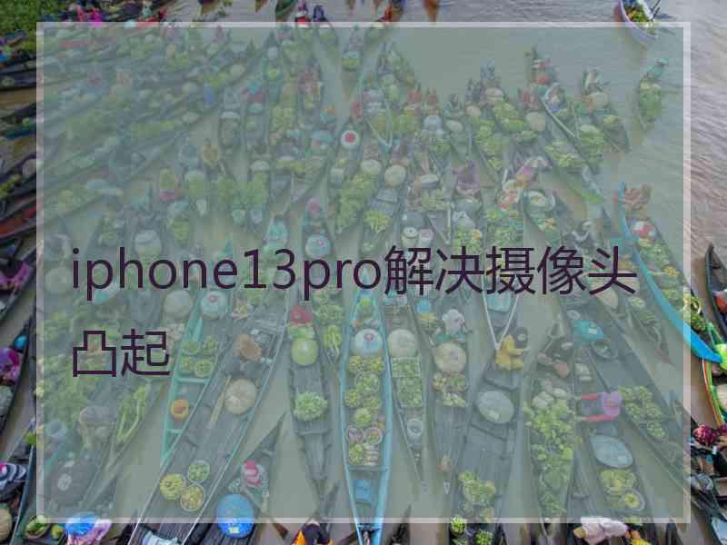 iphone13pro解决摄像头凸起