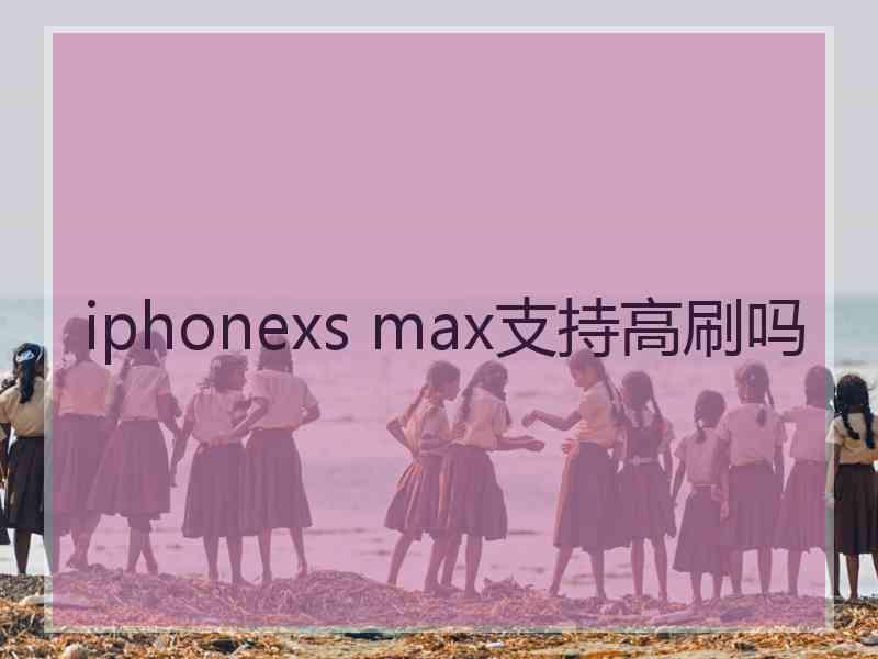 iphonexs max支持高刷吗