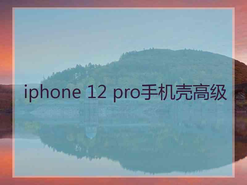 iphone 12 pro手机壳高级