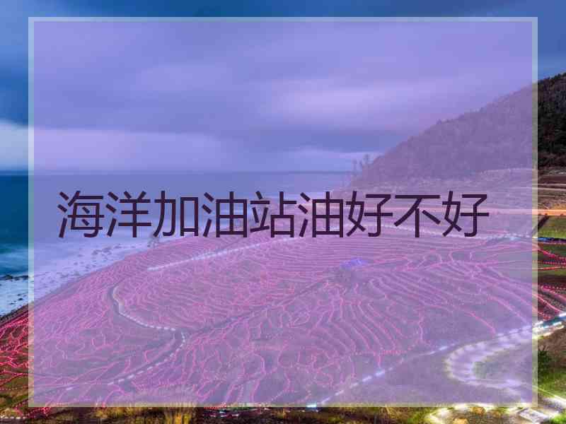 海洋加油站油好不好