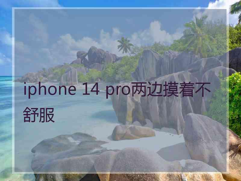 iphone 14 pro两边摸着不舒服