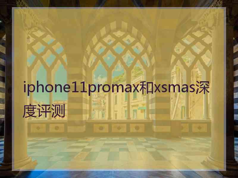 iphone11promax和xsmas深度评测