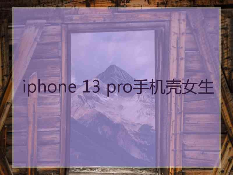 iphone 13 pro手机壳女生