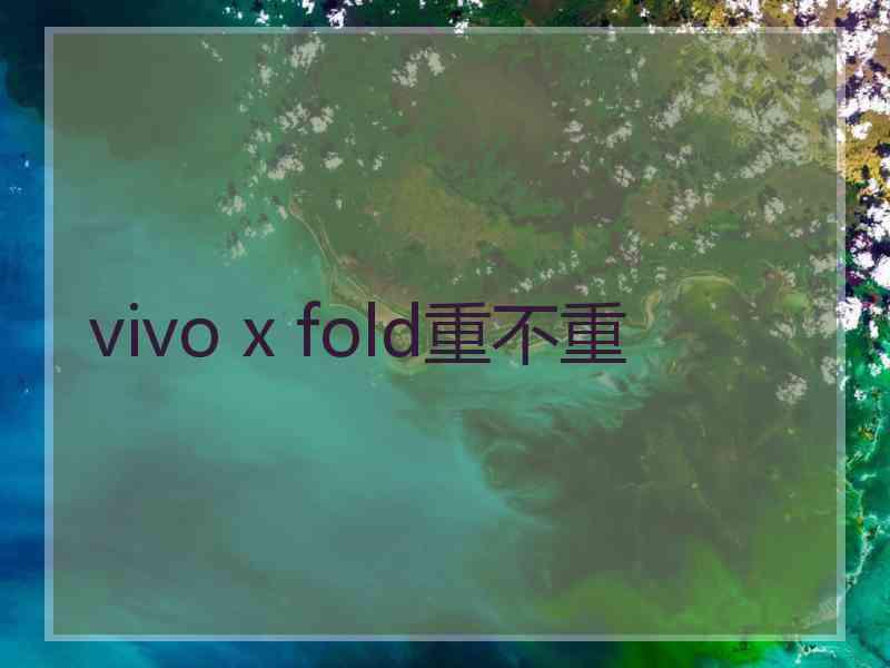 vivo x fold重不重