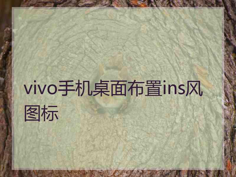 vivo手机桌面布置ins风图标