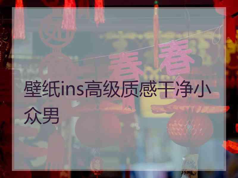 壁纸ins高级质感干净小众男