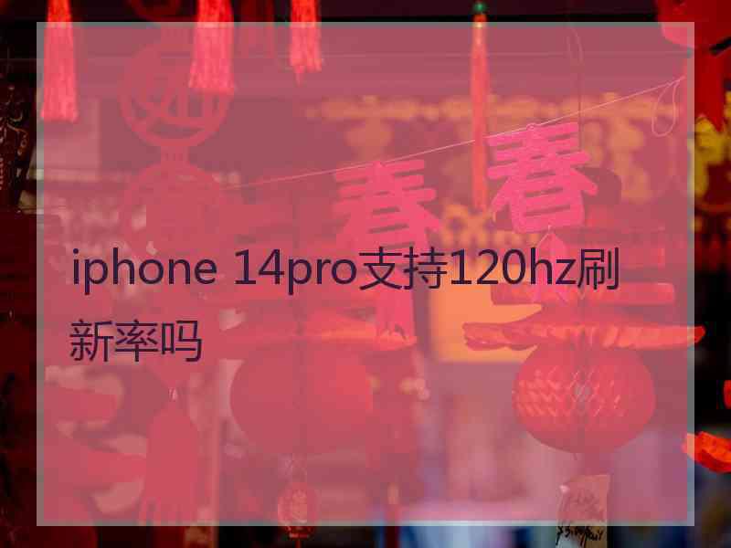 iphone 14pro支持120hz刷新率吗