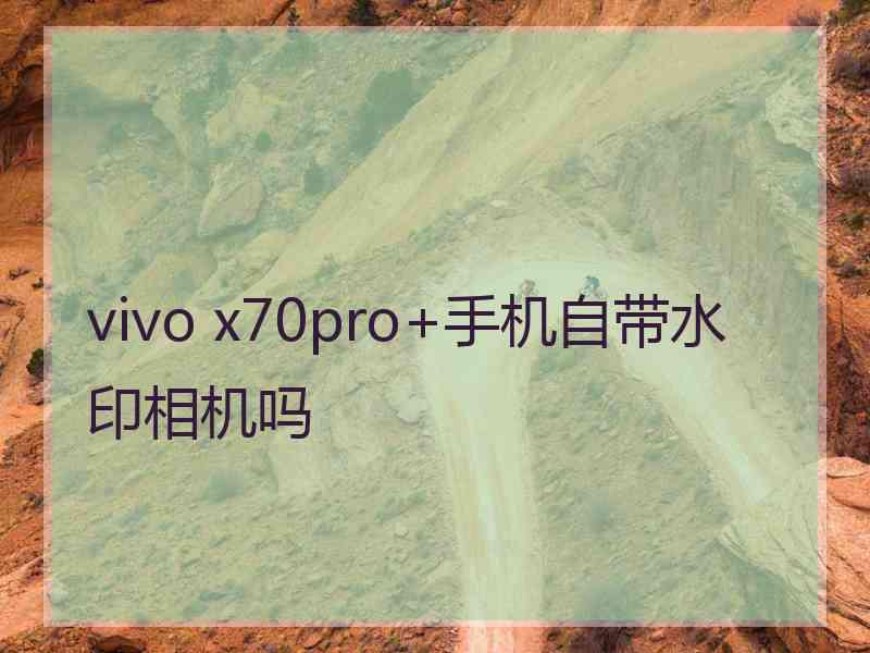 vivo x70pro+手机自带水印相机吗