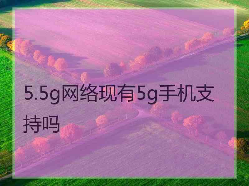 5.5g网络现有5g手机支持吗