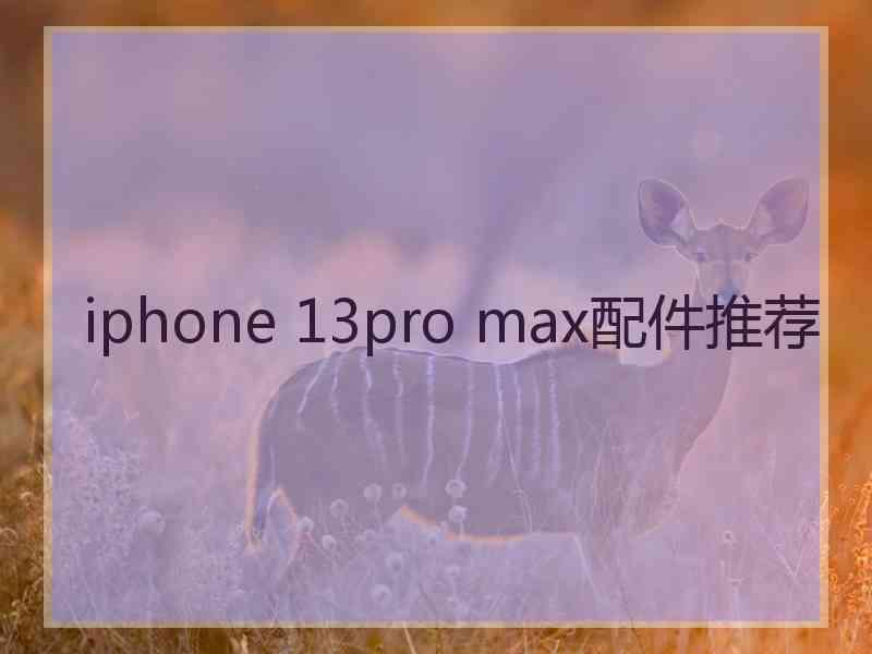 iphone 13pro max配件推荐