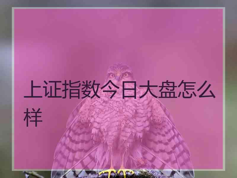 上证指数今日大盘怎么样