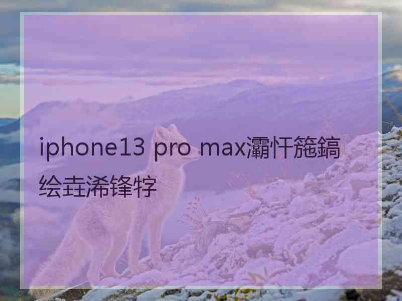 iphone13 pro max灞忓箷鎬绘垚浠锋牸