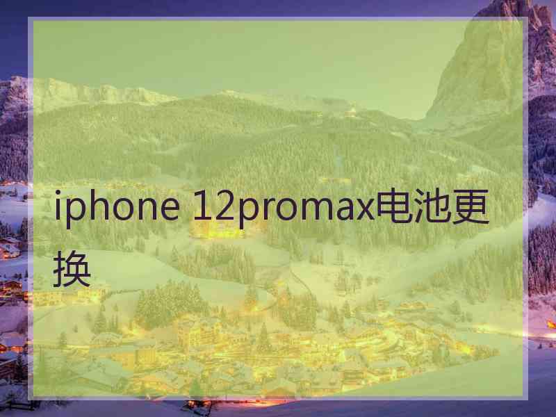 iphone 12promax电池更换