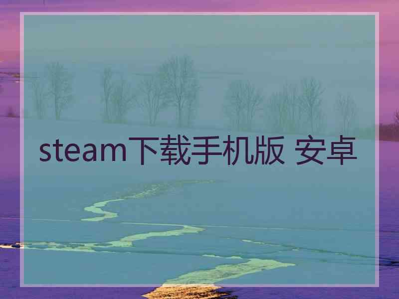 steam下载手机版 安卓