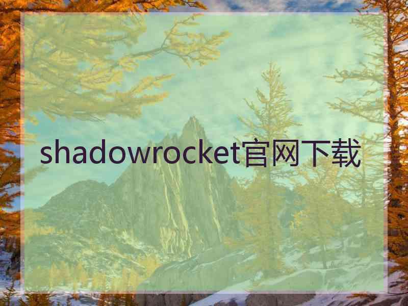 shadowrocket官网下载