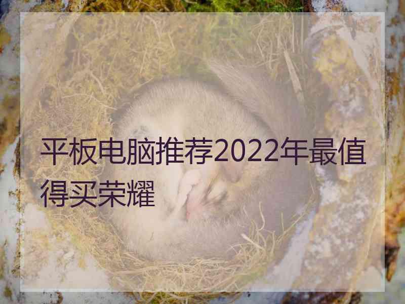 平板电脑推荐2022年最值得买荣耀