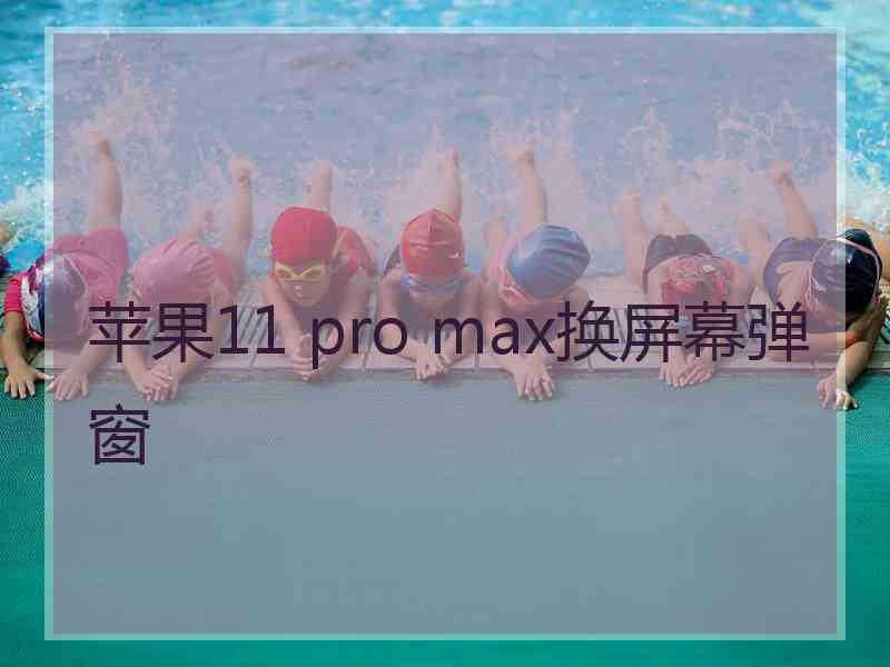 苹果11 pro max换屏幕弹窗